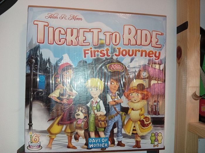 Days of Wonder | Ticket To Ride First Journey Days of Wonder Board Game | Ages 6+ new-sealed