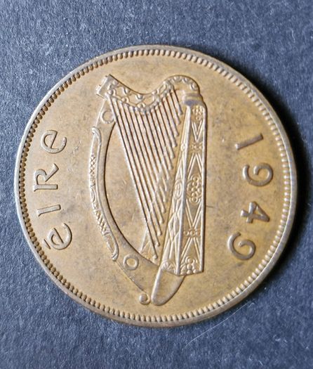 Ireland excellent 1949 1d Penny coin