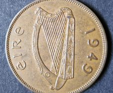 Ireland excellent 1949 1d Penny coin