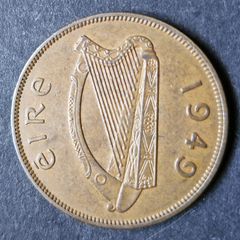 Ireland excellent 1949 1d Penny coin