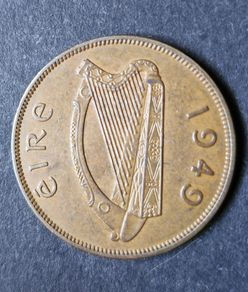 Ireland excellent 1949 1d Penny coin