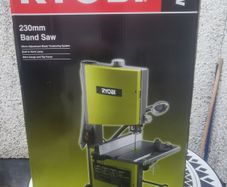 ryobi band saw, drop drill and lawn mower brand new