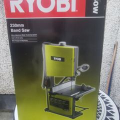 ryobi band saw, drop drill and lawn mower brand new