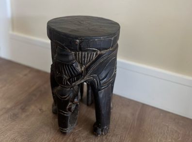 Antique African Tribal Elephant Stool