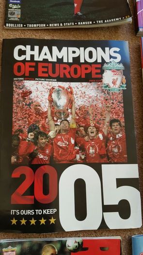 Liverpool football programmes and magazines