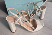 Charlotte Mills Kira Pearl  luxury heels,  UK 6 EU 39, Brand New