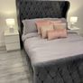 King size sleigh bed frame Image 3