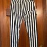 Bershka Striped Carrot Fit Jeans W29 L32 In Black And White. Like New Image 2