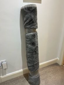 Upholstery fabric - extremely soft fluffy grey