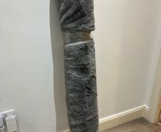 Upholstery fabric - extremely soft fluffy grey