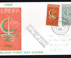 1966 Ireland Europa (CEPT) Commemorative Stamp Illustrated "Oriel" First Day Cover