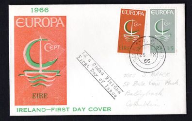 1966 Ireland Europa (CEPT) Commemorative Stamp Illustrated "Oriel" First Day Cover