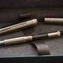 Brand New 18K Gold F Nib Parker Sonnet Brushed Stainless Steel Fountain Pen + Spare M Nib Image 8
