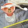 Jubilee hand-crank Cream Maker Glass and  Bakelite made in England during the 1930s Image 4