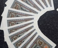 17 German Banknote 100 Marks from 1920