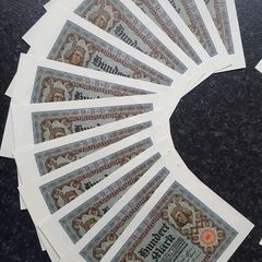 17 German Banknote 100 Marks from 1920