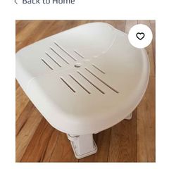 Plastic adjustable seat for hot tub or jucuzzi.