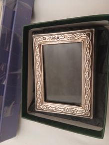 Irish Silver Miniature Photo  Frame