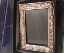 Irish Silver Miniature Photo  Frame