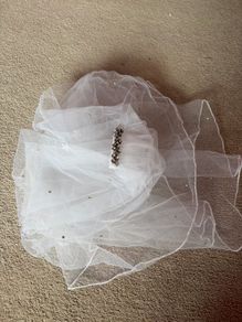 Communion Veil with Crystals