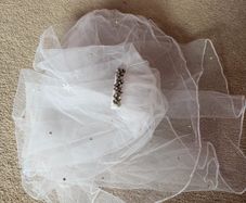 Communion Veil with Crystals