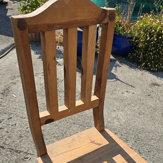 Solid Wooden Kitchen Table plus 4 Chairs Rustic Character