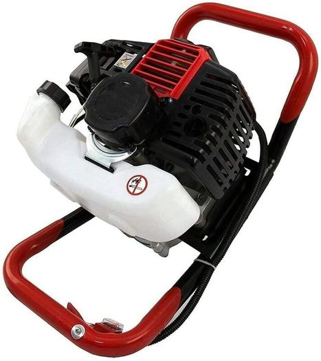 NEW - 65cc 2Stroke Petrol Earth Auger / Fence Post Hole Borer + 3 Auger Bits + Extension Bit
