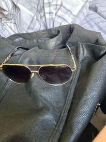 Genuine GUESS Womens Aviator Sunglasses Chain Detail
