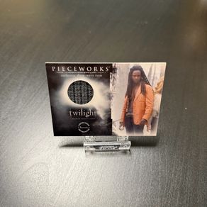 Twilight Laurent Pieceworks Inkworks Worn Costume Signed Edi Gathegi Card
