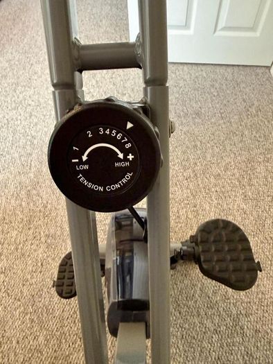 BCAN Folding Exercise Bike with Magnetic Resistance, Pulse Monitor and Comfortable Seat