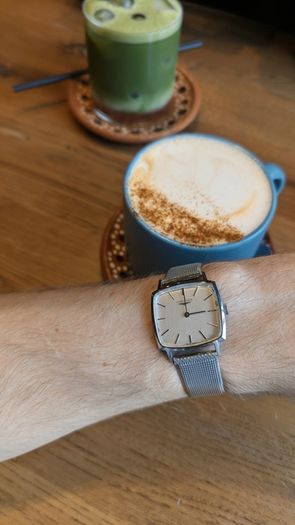 Longines square-case vintage men watch