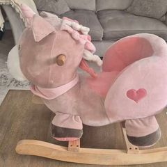 Wooden Baby Rocking Animal Unicorn