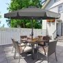 Valance Patio Umbrella for Outdoor Table Market -8 Ribs (2.7M, Dark Gray) Image 8