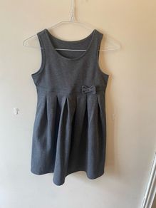 M&S grey pinafore (new) age 8-9