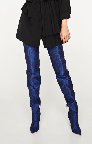 Zara Over The Knee Balmain Style Boots