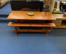 table and 2 benches