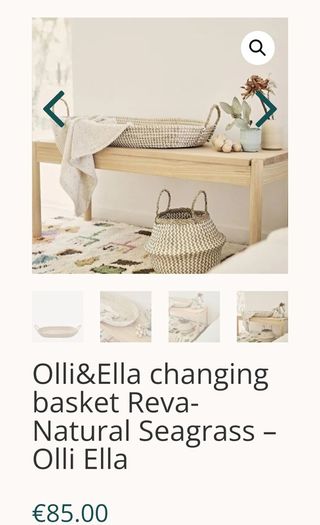 Olli&Ella baby basket - changing / organising