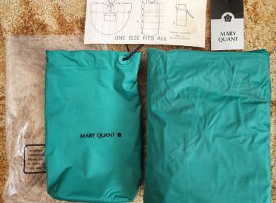 Mary Quant Vintage Rain Poncho New with Tags and bag Festival