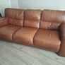 Brown Calf Leather Sofa for Sale Image 6