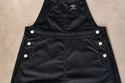Adidas Originals Black Corduroy Dungaree Dress UK 6 XS