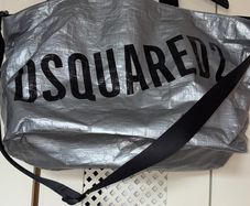 DSquared2 metallic travel/duffel bag