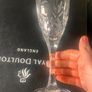 Crystal Royal Doulton 6 Tumnel Glasses Image 5
