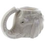 Elephant Head Ceramic Shaped Mug Image 4