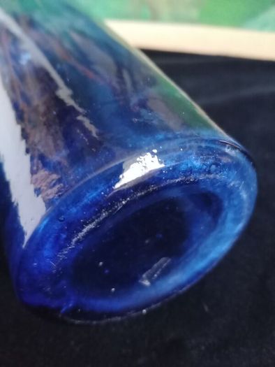blue glass, vintage bottle, vintage apothecary bottle, vintage chemist bottle