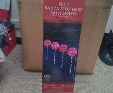 Christmas santa lights