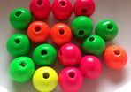 Beads wooden neon