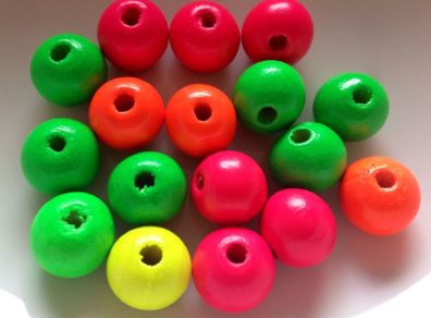 Beads wooden neon