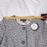 Marie Mero White Navy Textured Cropped Jacket 10UK/38EU Image 9