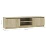 TV Cabinet Chipboard 140cm - Free Delivery Nationwide Image 5