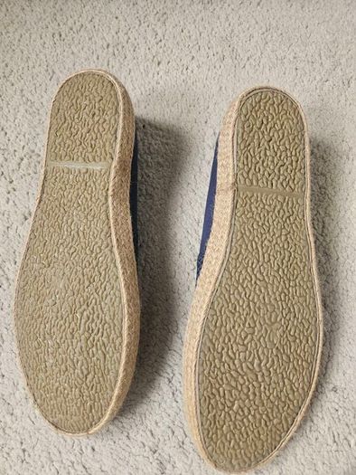 Navy Mesh Espadrilles